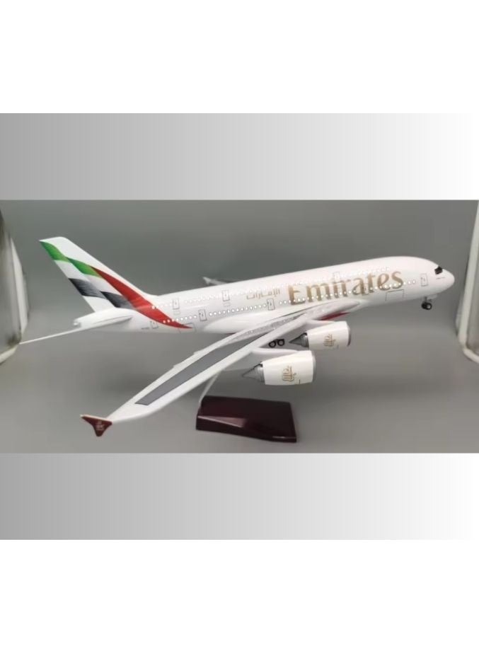 Emirates A380 Airplane Model (47cm) - Large Diecast Metal Aircraft with Stand | Premium Dubai Souvenir, Aviation Collectible, Luxury Home & Office Decor Gift - Image 4
